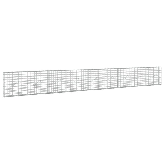 Gabion with 3.5 mm Wire and 5x10 cm Mesh 450x10x50 cm