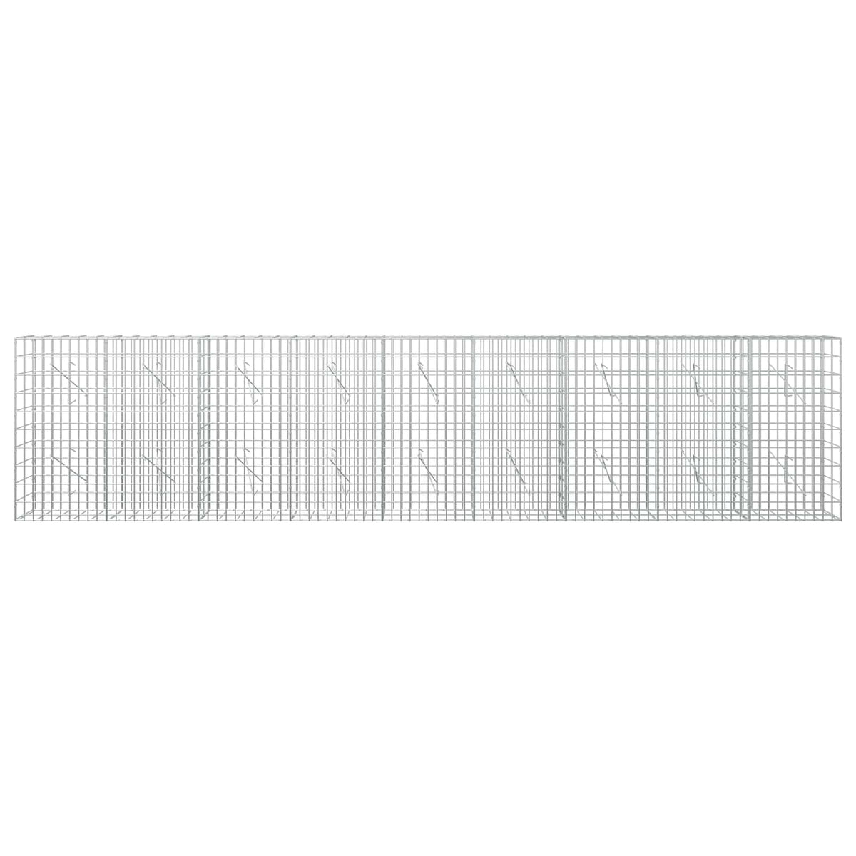 Gabion with 3.5 mm Wire and 5x10 cm Mesh 450x10x100 cm