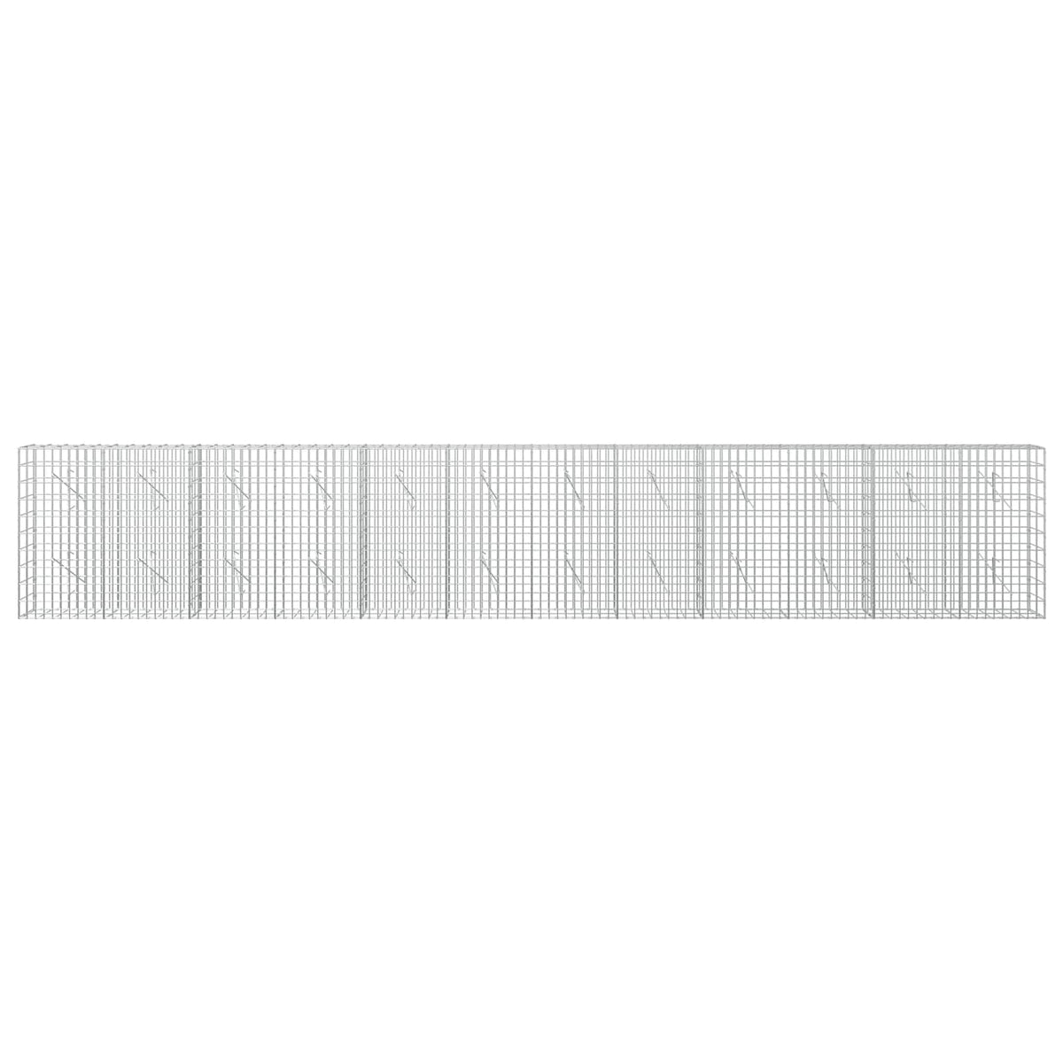 Gabion with 3.5 mm Wire and 5x10 cm Mesh 600x10x100 cm