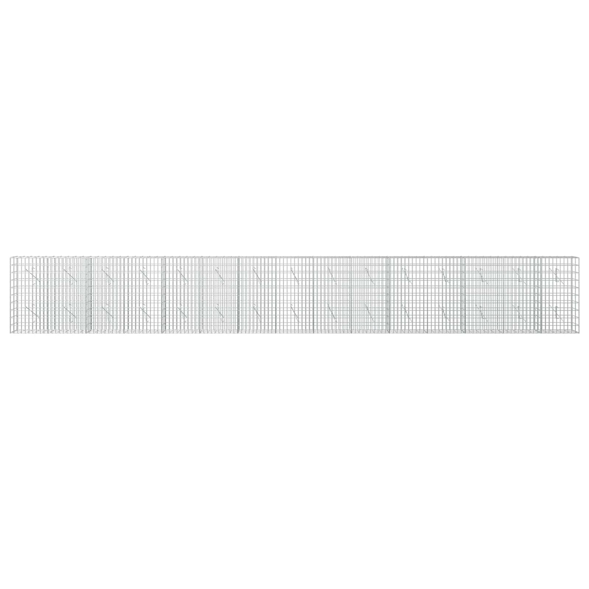 Gabion with 3.5 mm Wire and 5x10 cm Mesh 750x10x100 cm