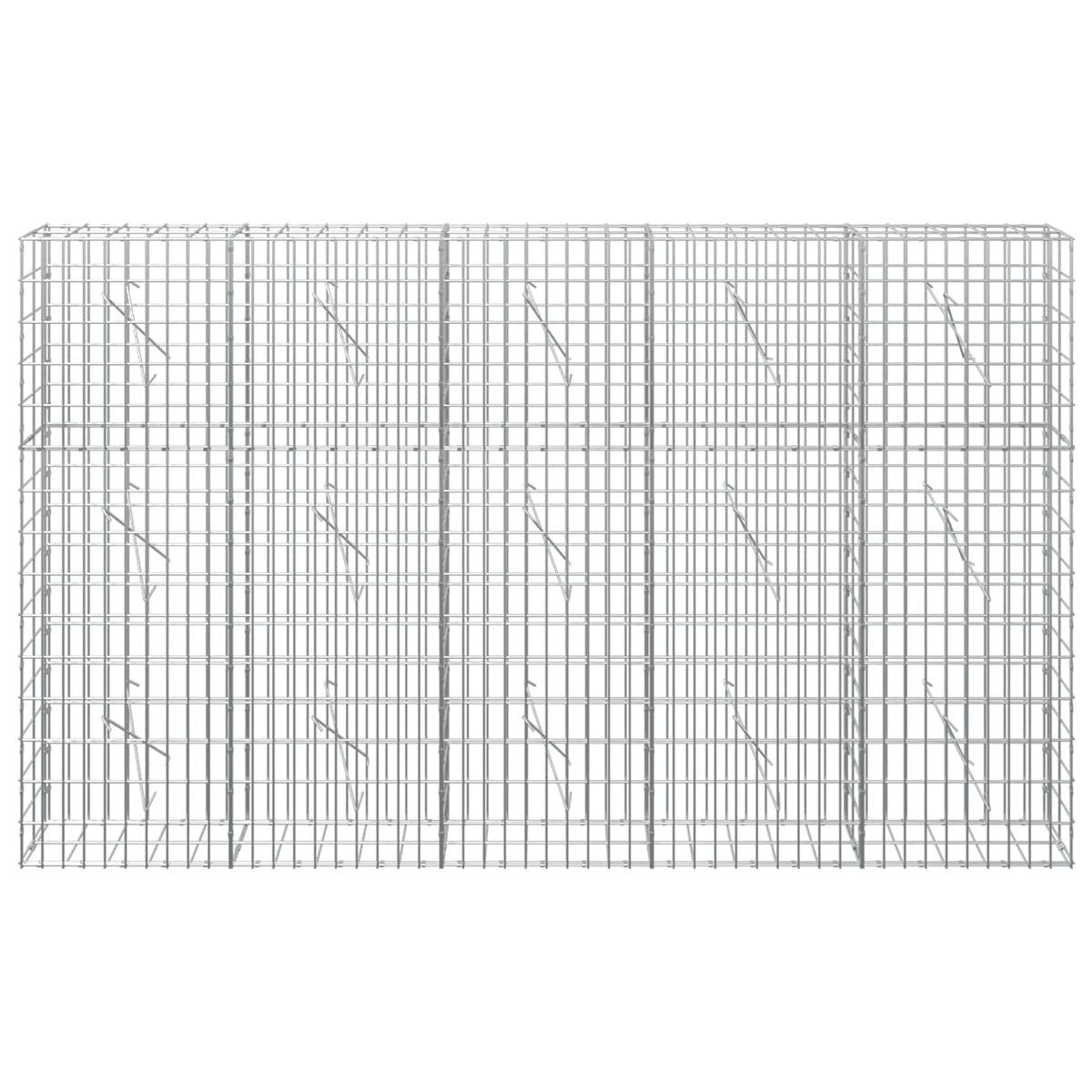 Gabion with 3.5 mm Wire and 5x10 cm Mesh 250x10x150 cm