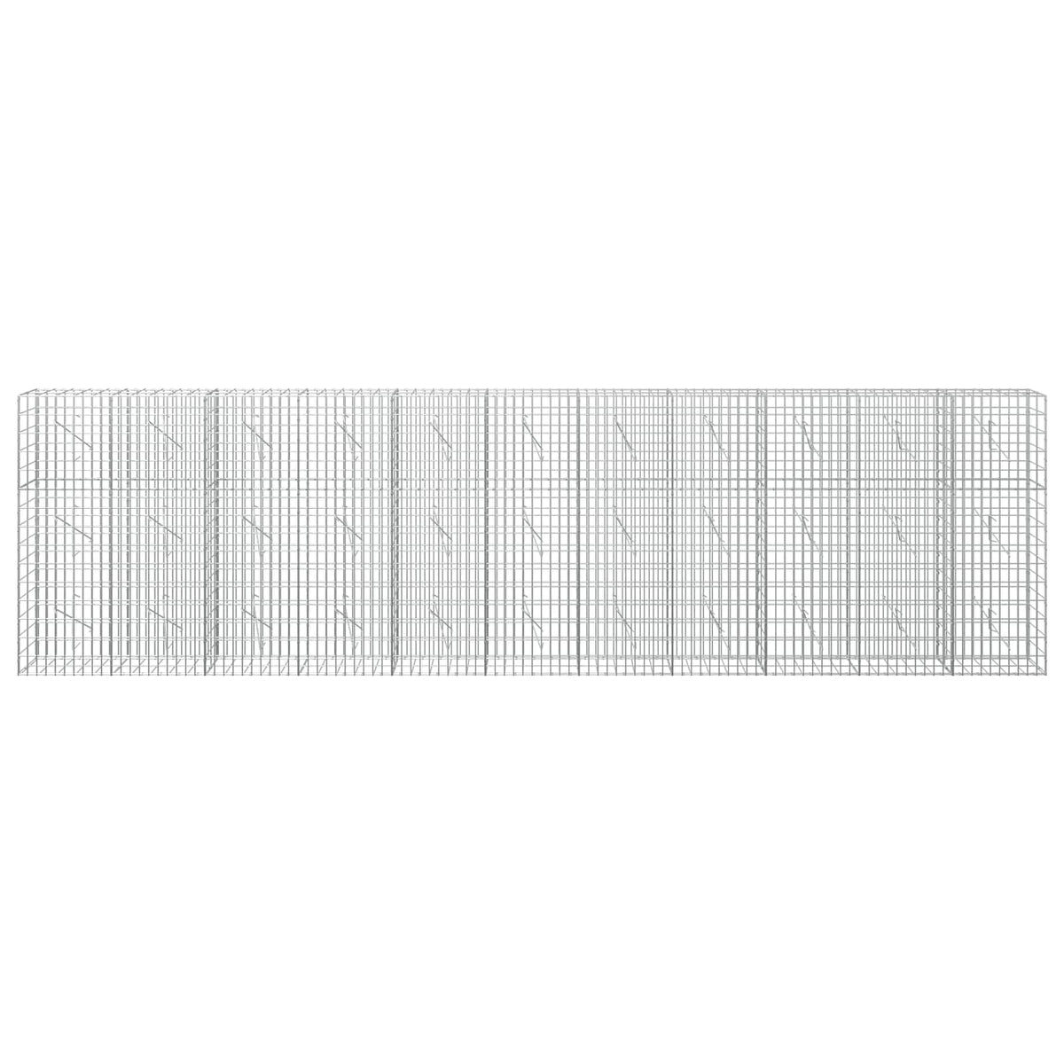 Gabion with 3.5 mm Wire and 5x10 cm Mesh 550x10x150 cm