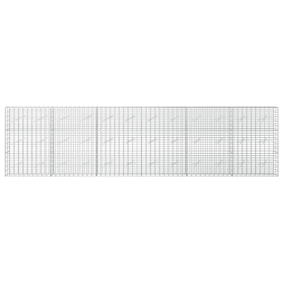 Gabion with 3.5 mm Wire and 5x10 cm Mesh 600x10x150 cm