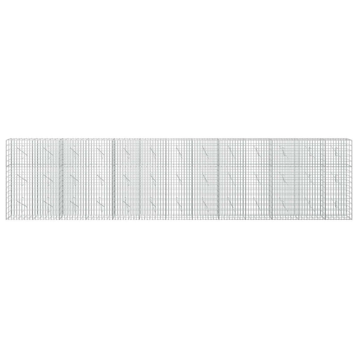 Gabion with 3.5 mm Wire and 5x10 cm Mesh 650x10x150 cm