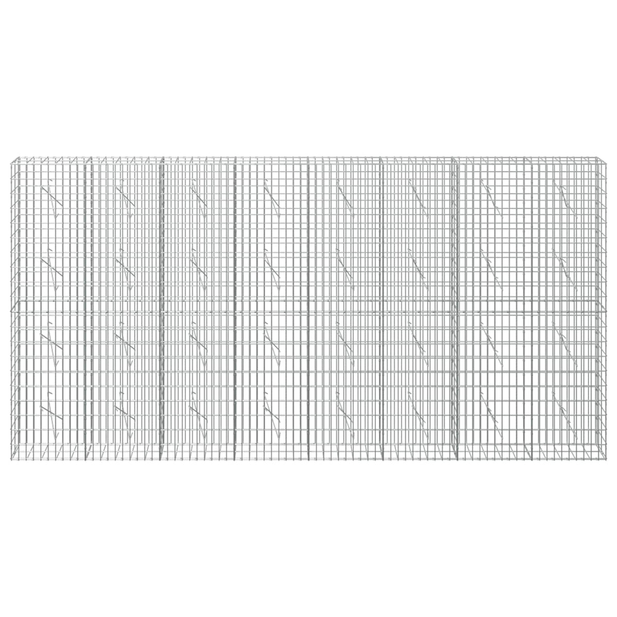 Gabion with 3.5 mm Wire and 5x10 cm Mesh 400x10x200 cm