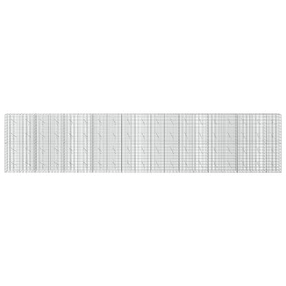 Gabion with 3.5 mm Wire and 5x10 cm Mesh 950x10x200 cm