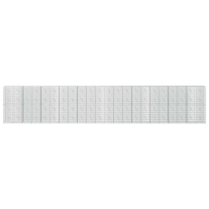Gabion with 3.5 mm Wire and 5x10 cm Mesh 1100x10x200 cm