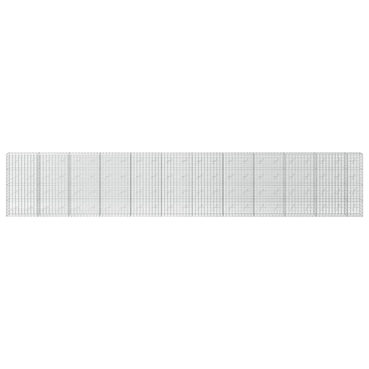 Gabion with 3.5 mm Wire and 5x10 cm Mesh 1150x10x200 cm