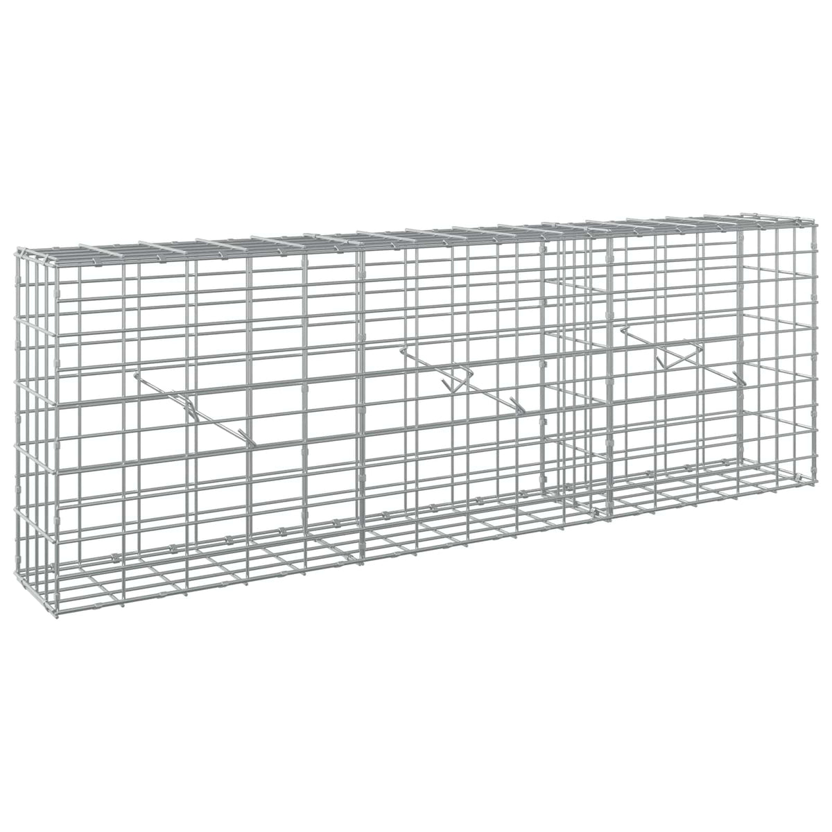 Gabion with 3.5 mm Wire and 5x10 cm Mesh 150x20x50 cm