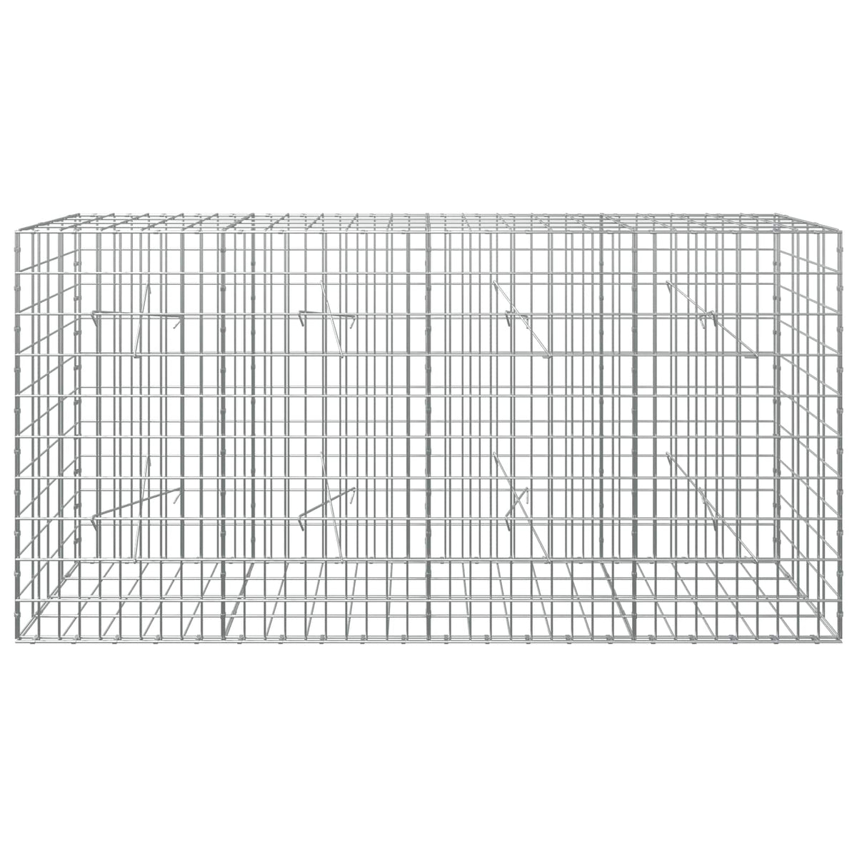 Gabion with 3.5 mm Wire and 5x10 cm Mesh 200x20x100 cm