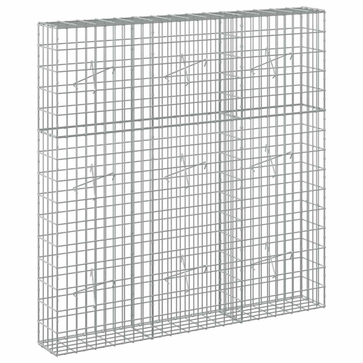 Gabion with 3.5 mm Wire and 5x10 cm Mesh 150x20x150 cm