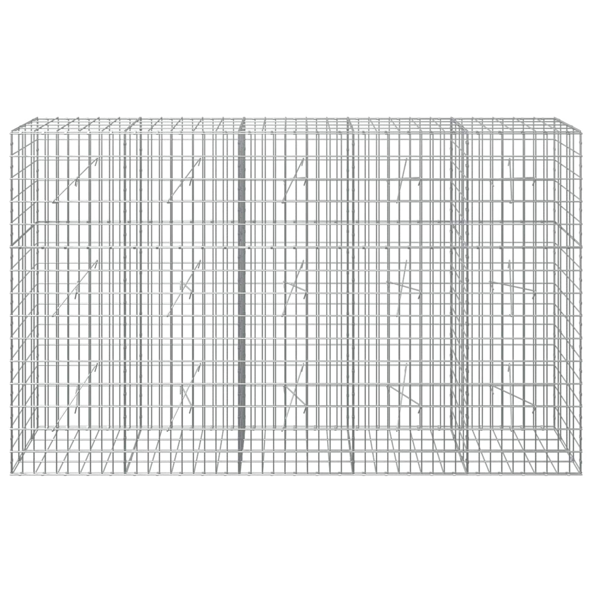 Gabion with 3.5 mm Wire and 5x10 cm Mesh 250x20x150 cm