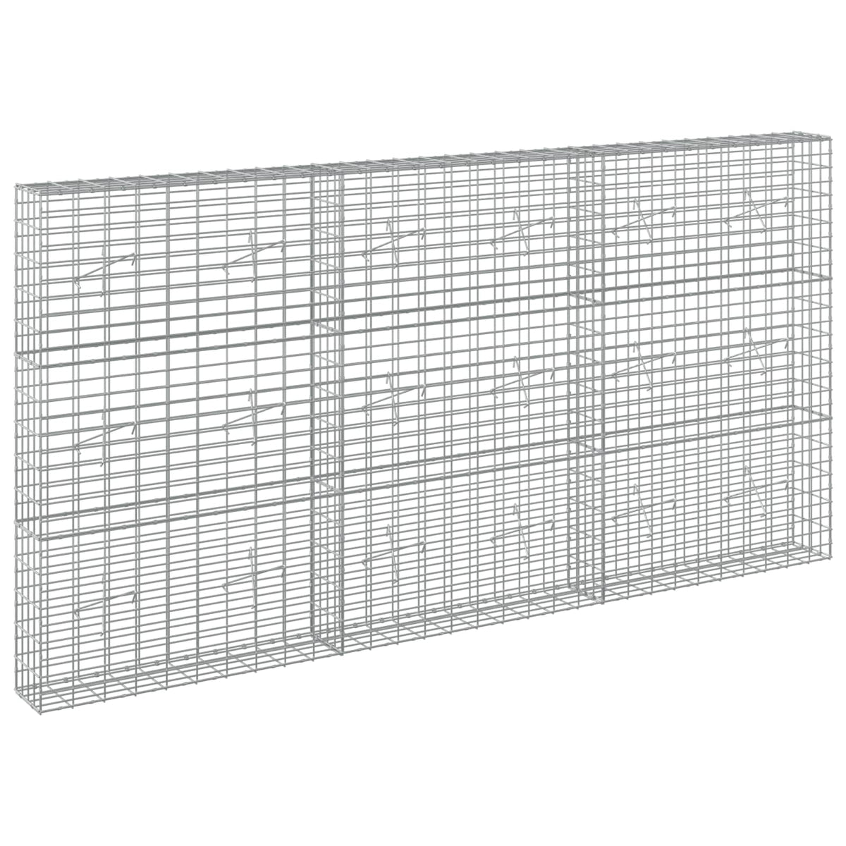 Gabion with 3.5 mm Wire and 5x10 cm Mesh 300x20x150 cm