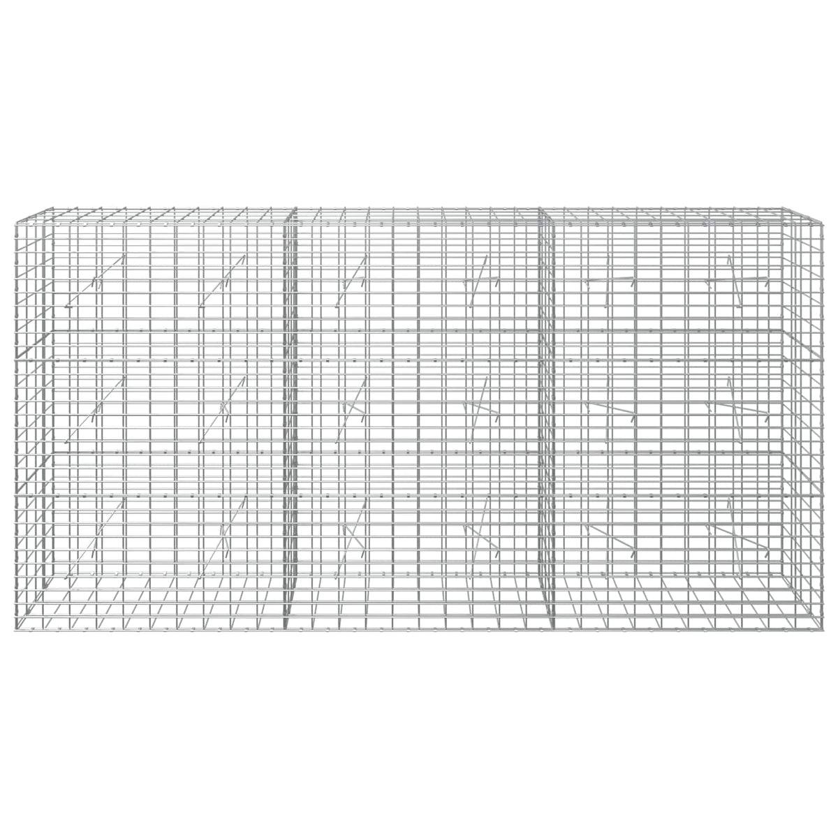 Gabion with 3.5 mm Wire and 5x10 cm Mesh 300x20x150 cm