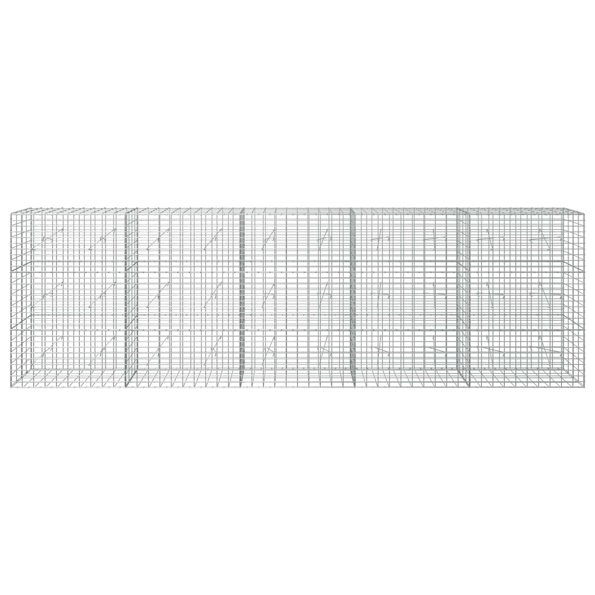 Gabion with 3.5 mm Wire and 5x10 cm Mesh 500x20x150 cm