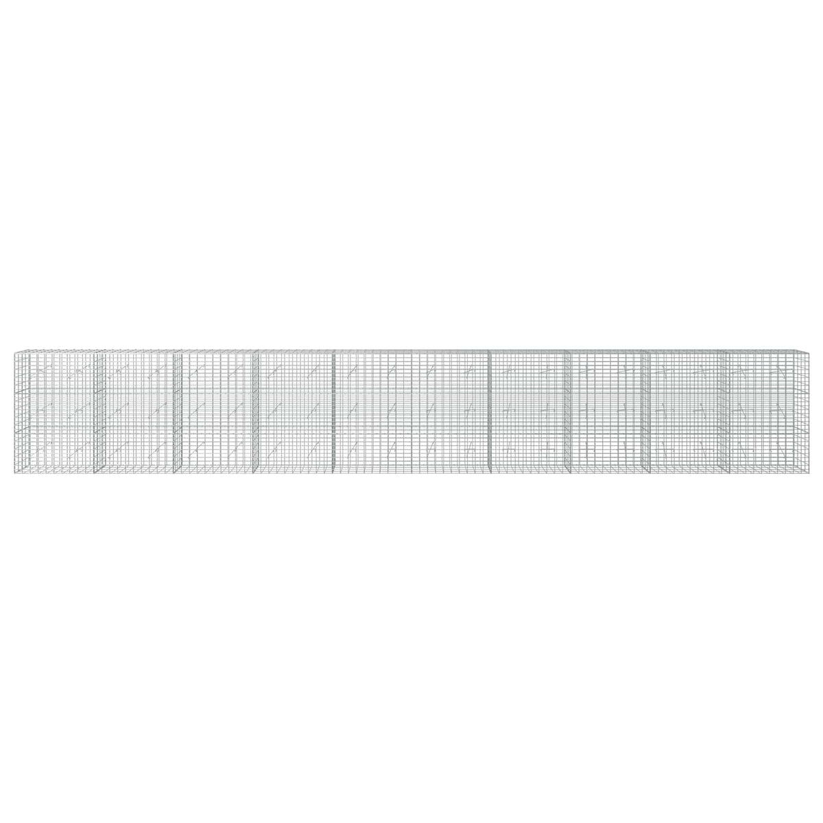Gabion with 3.5 mm Wire and 5x10 cm Mesh 1000x20x150 cm