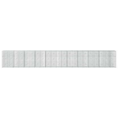 Gabion with 3.5 mm Wire and 5x10 cm Mesh 1050x20x150 cm