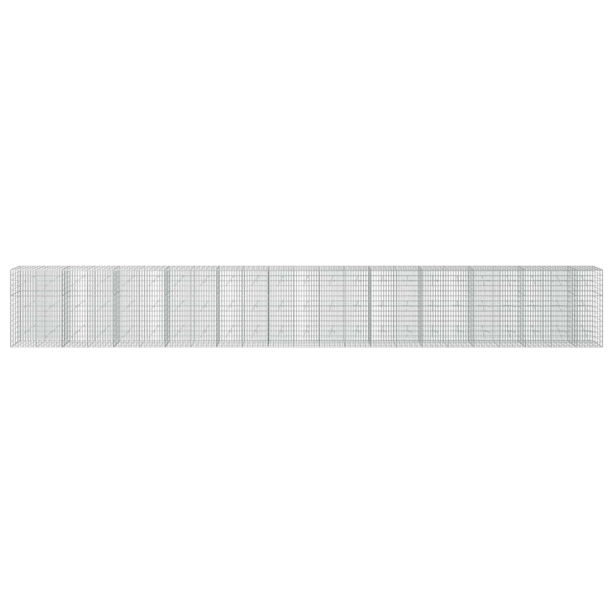 Gabion with 3.5 mm Wire and 5x10 cm Mesh 1150x20x150 cm