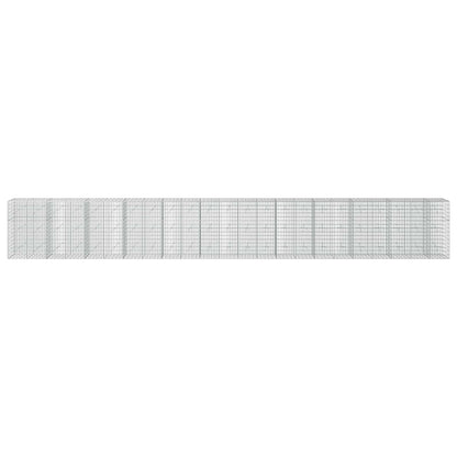 Gabion with 3.5 mm Wire and 5x10 cm Mesh 1150x20x150 cm