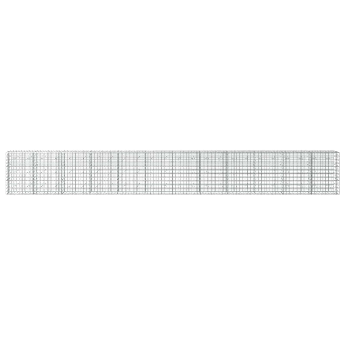 Gabion with 3.5 mm Wire and 5x10 cm Mesh 1200x20x150 cm