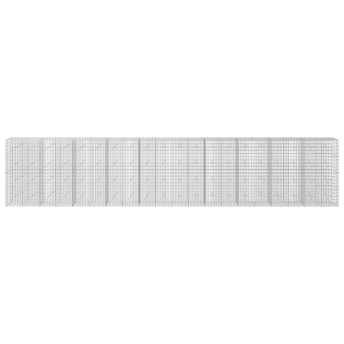 Gabion with 3.5 mm Wire and 5x10 cm Mesh 1000x20x200 cm