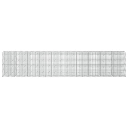 Gabion with 3.5 mm Wire and 5x10 cm Mesh 1000x20x200 cm