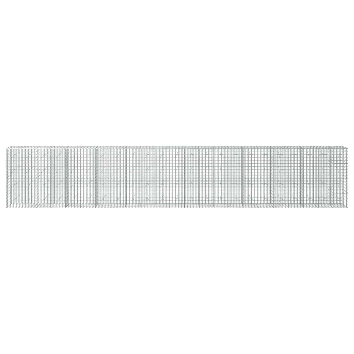Gabion with 3.5 mm Wire and 5x10 cm Mesh 1150x20x200 cm