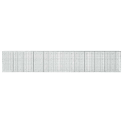 Gabion with 3.5 mm Wire and 5x10 cm Mesh 1150x20x200 cm