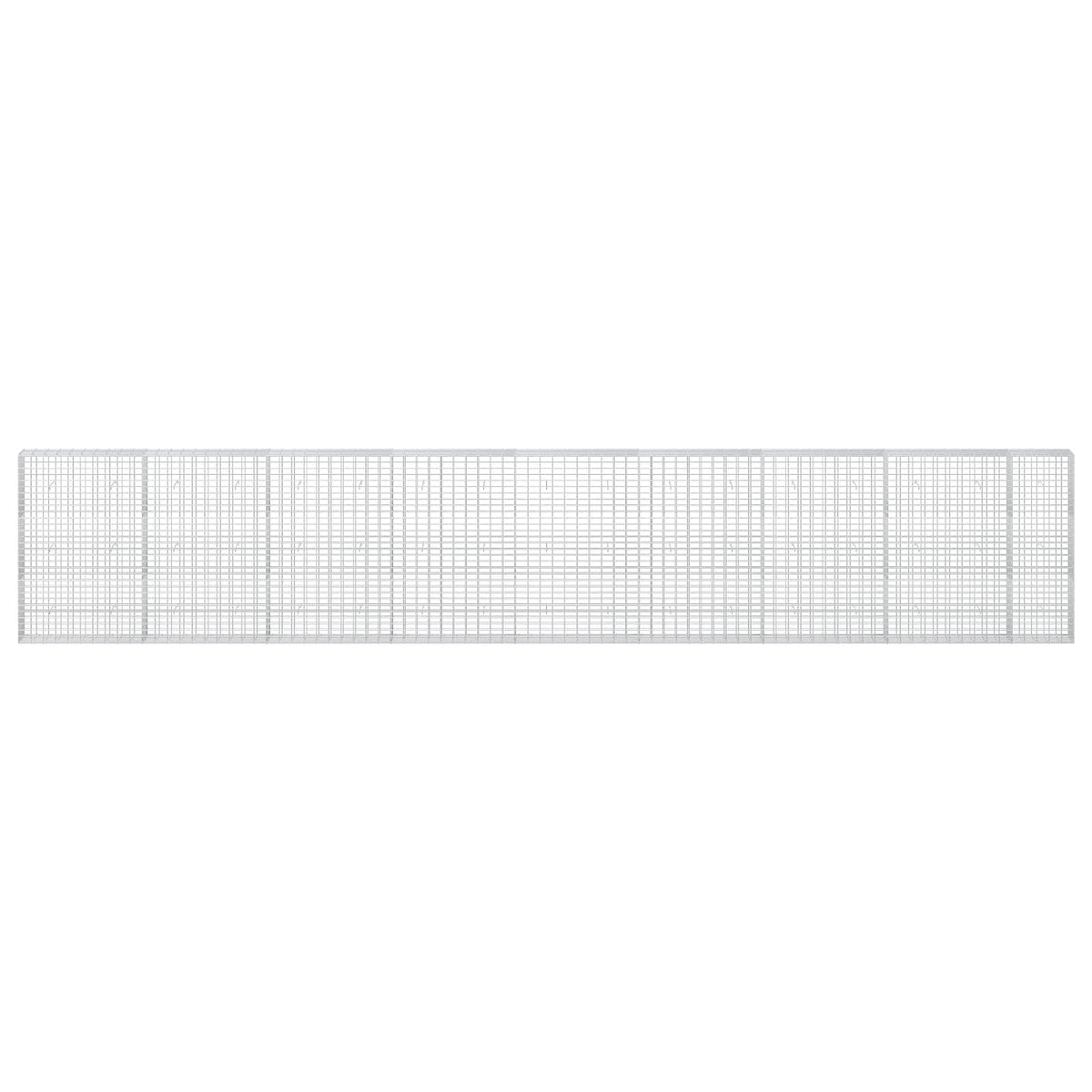 Gabion with 3.5 mm Wire and 5x10 cm Mesh 850x30x150 cm