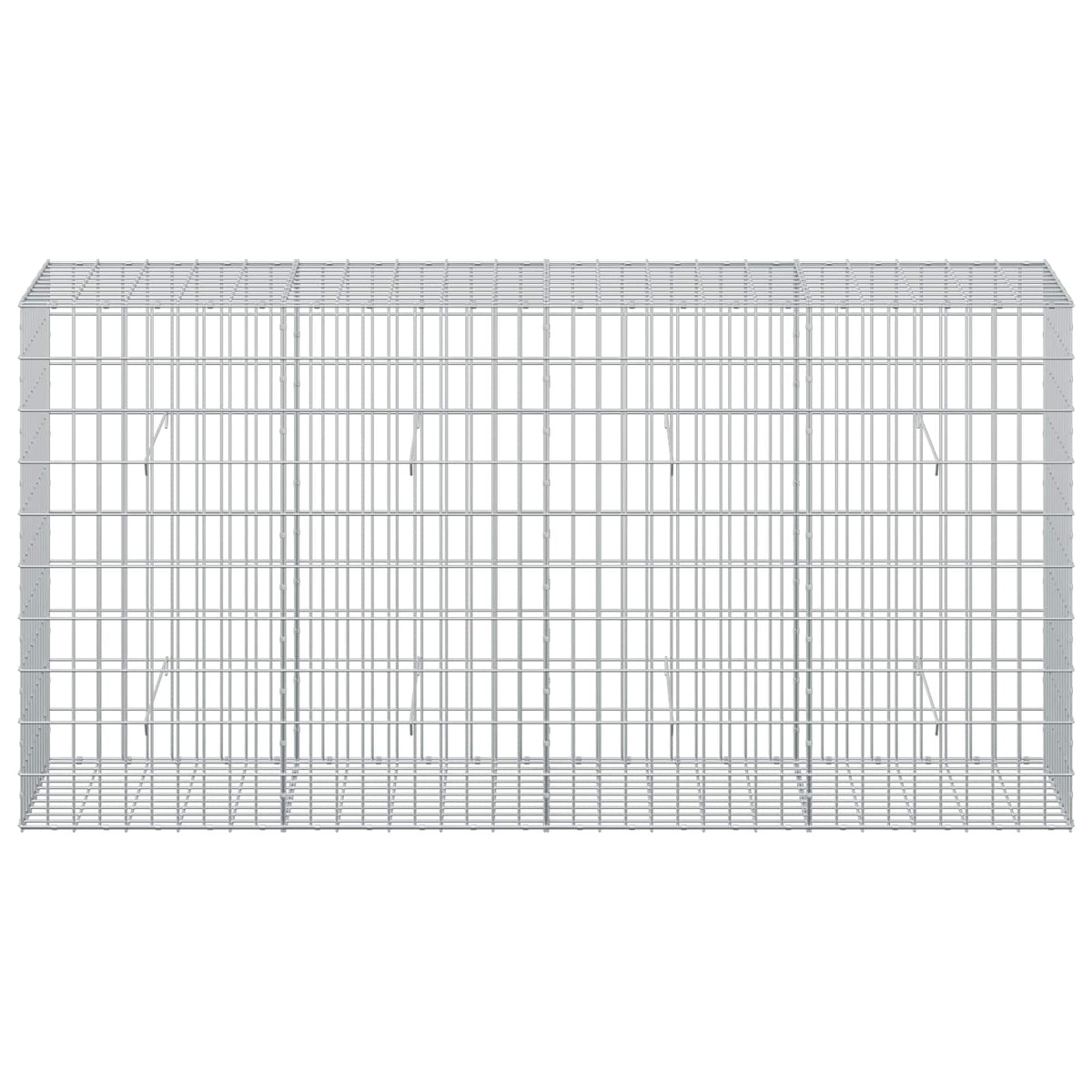 Gabion with 3.5 mm Wire and 5x10 cm Mesh 200x50x100 cm