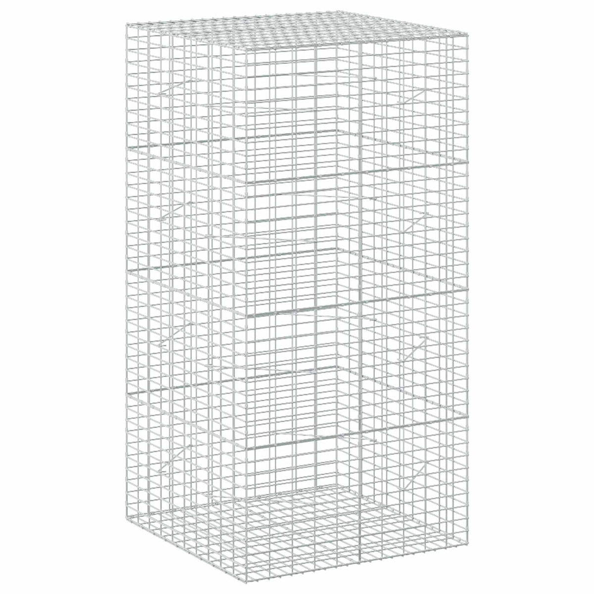 Gabion with 3.5 mm Wire and 5x10 cm Mesh 100x100x200 cm