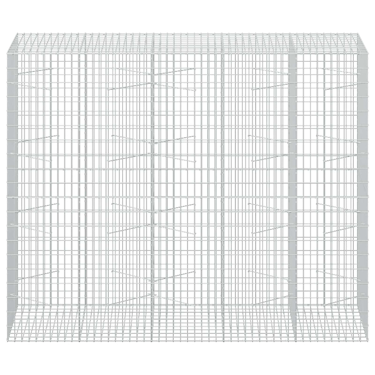 Gabion with 3.5 mm Wire and 5x10 cm Mesh 250x100x200 cm
