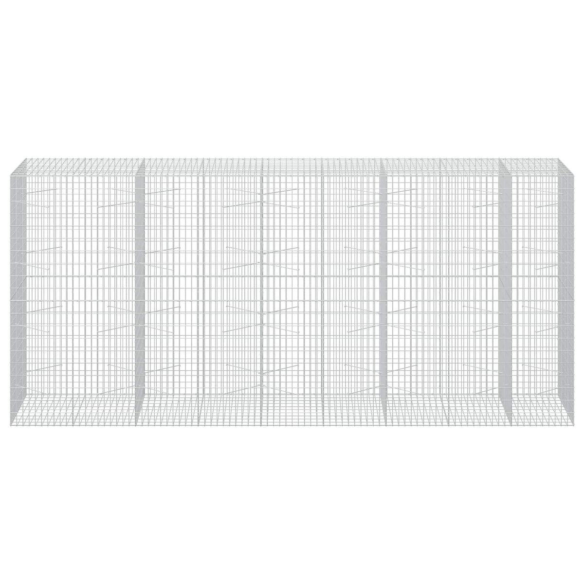 Gabion with 3.5 mm Wire and 5x10 cm Mesh 450x100x200 cm