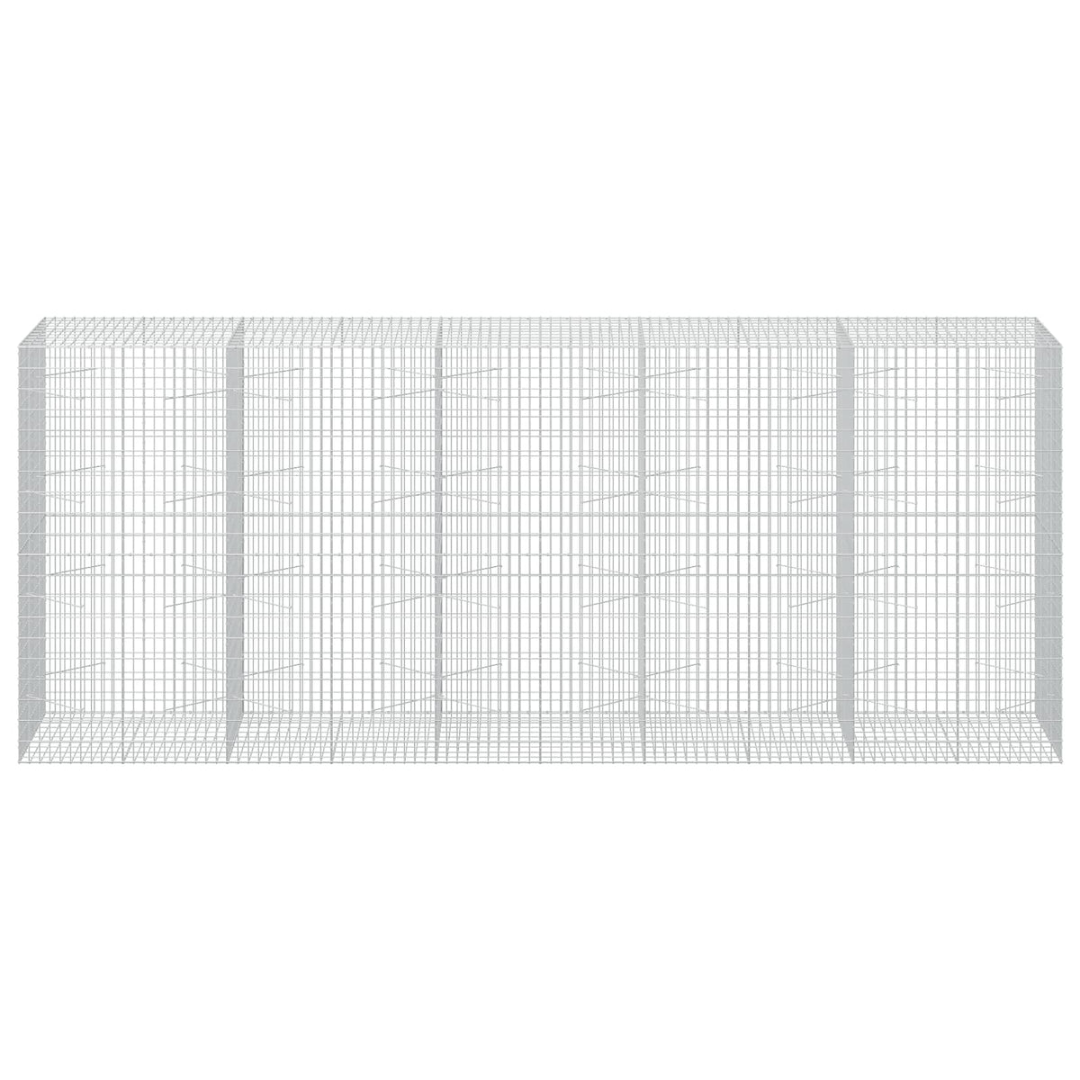 Gabion with 3.5 mm Wire and 5x10 cm Mesh 500x100x200 cm