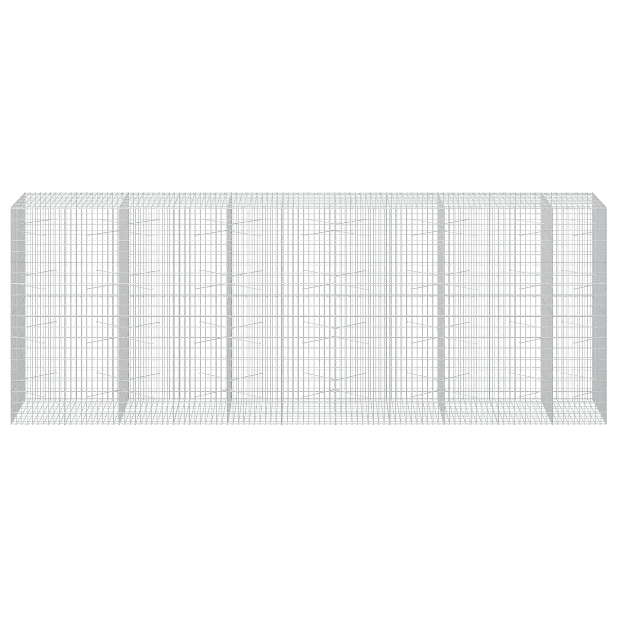 Gabion with 3.5 mm Wire and 5x10 cm Mesh 550x100x200 cm