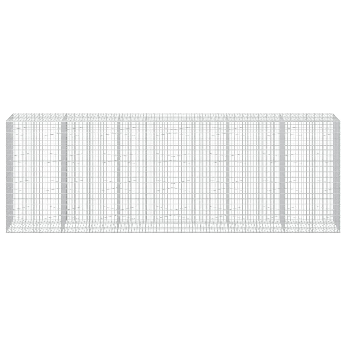 Gabion with 3.5 mm Wire and 5x10 cm Mesh 600x100x200 cm