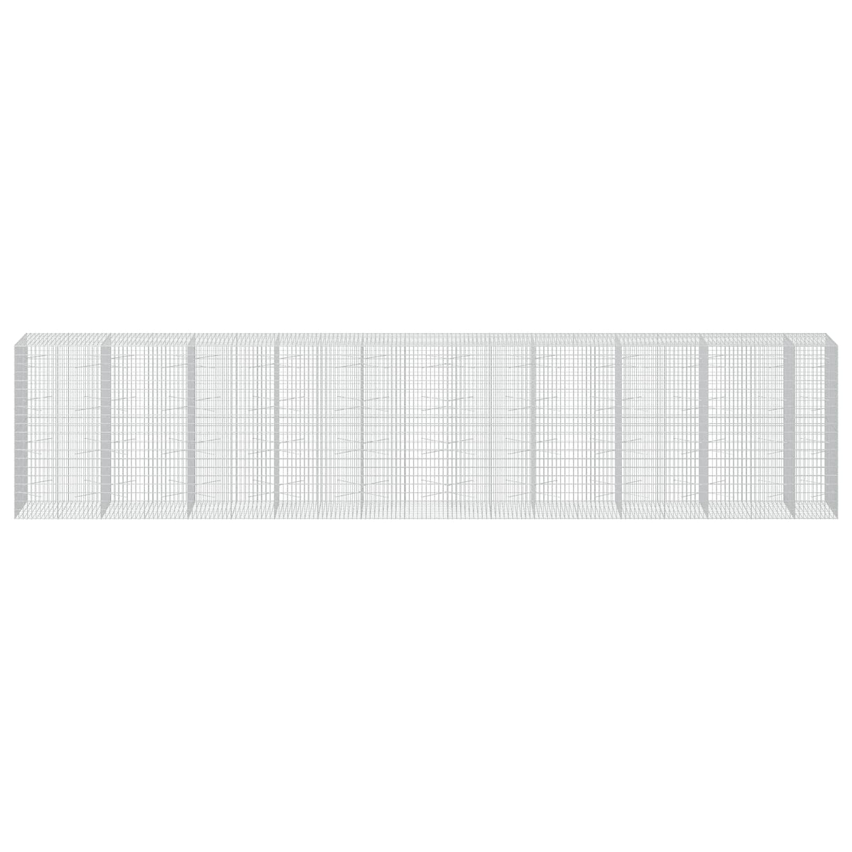 Gabion with 3.5 mm Wire and 5x10 cm Mesh 950x100x200 cm