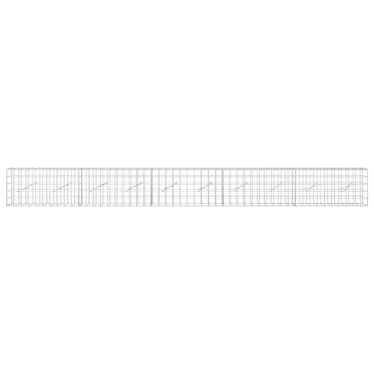 Gabion with 3.5 mm Wire and 10x10 cm Mesh 500x10x50 cm