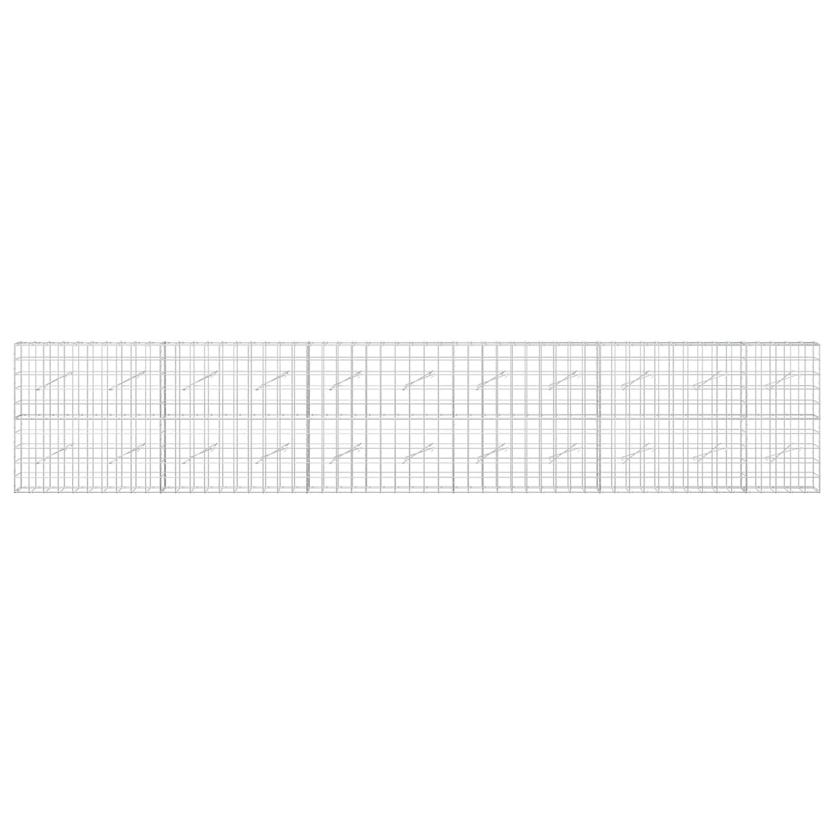 Gabion with 3.5 mm Wire and 10x10 cm Mesh 550x10x100 cm