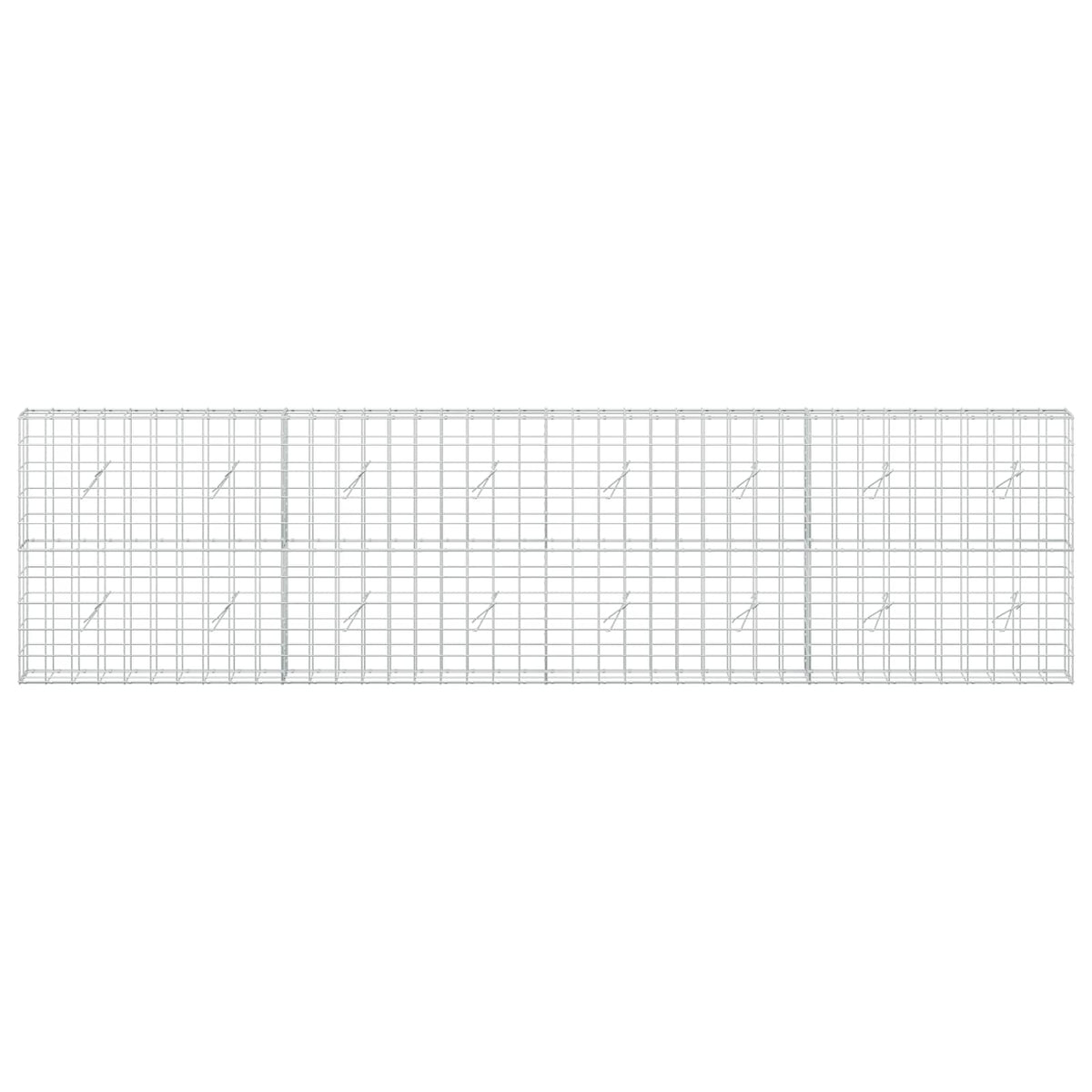 Gabion with 3.5 mm Wire and 10x10 cm Mesh 400x20x100 cm