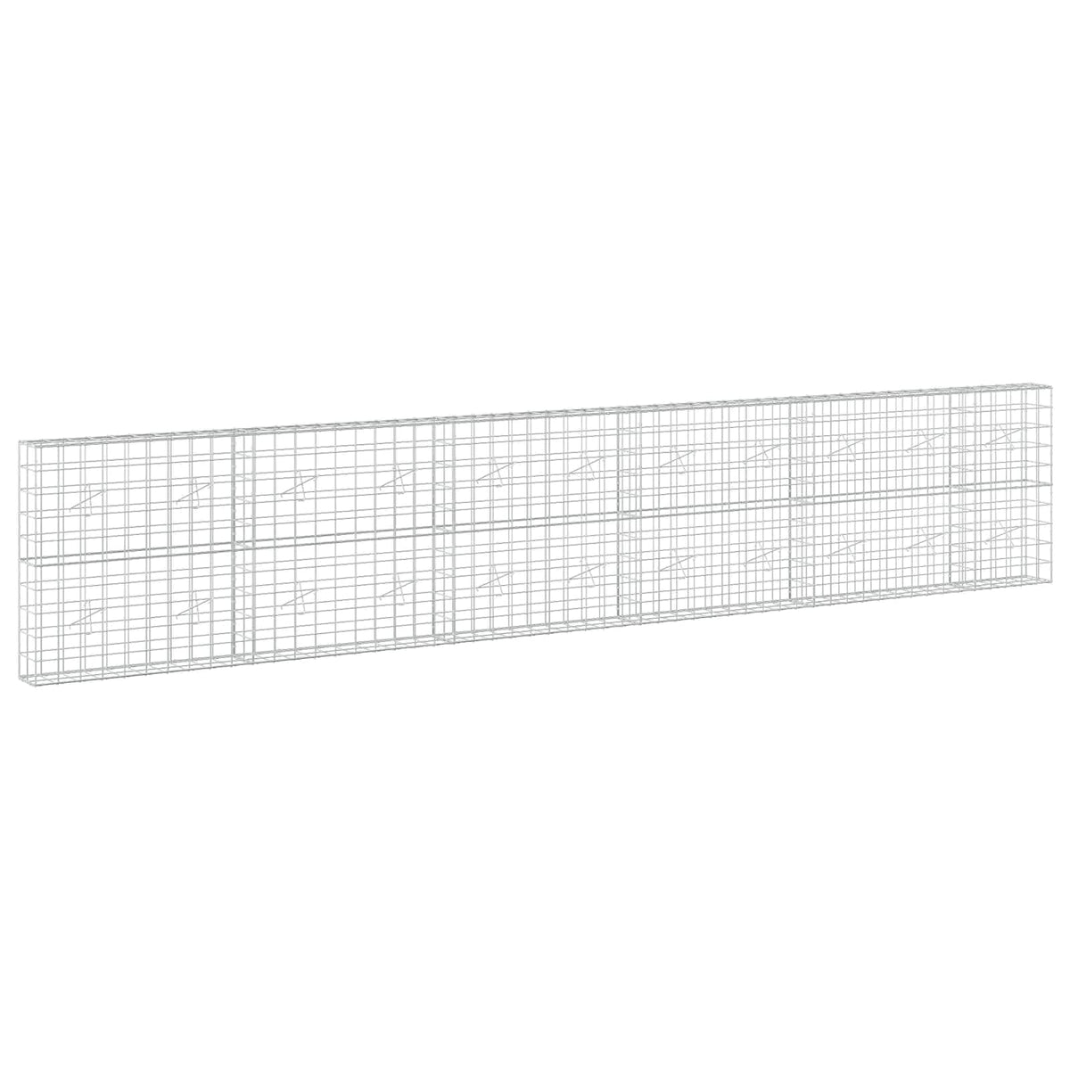 Gabion with 3.5 mm Wire and 10x10 cm Mesh 550x20x100 cm