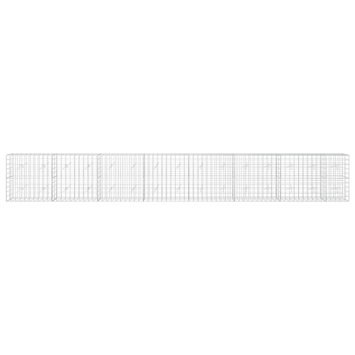 Gabion with 3.5 mm Wire and 10x10 cm Mesh 750x20x100 cm