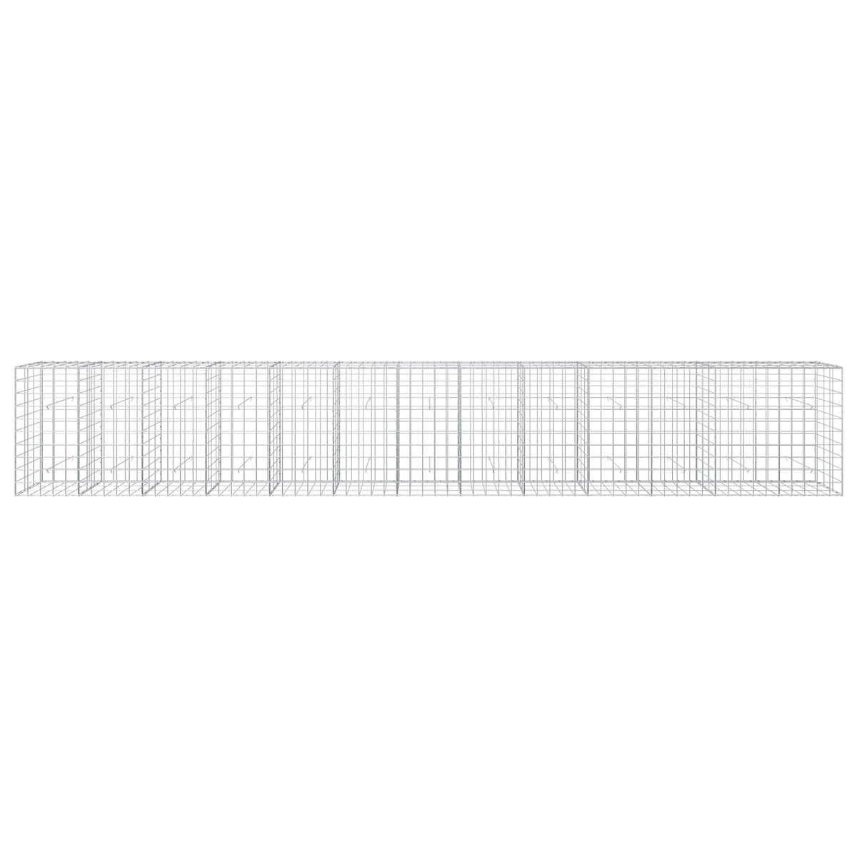 Gabion with 3.5 mm Wire and 10x10 cm Mesh 650x30x100 cm