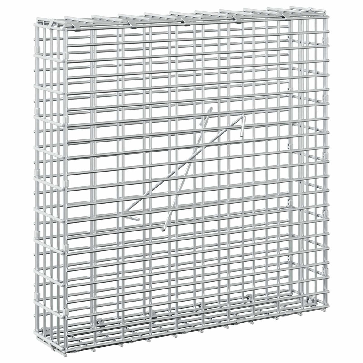 Gabion with 5 mm Wire and 5x2.5 cm Mesh 50x10x50 cm