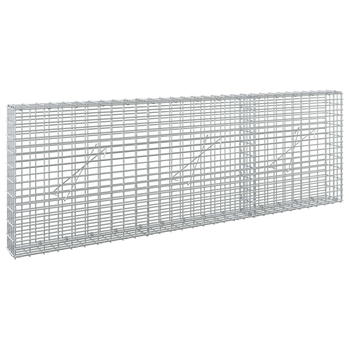 Gabion with 5 mm Wire and 5x2.5 cm Mesh 150x10x50 cm
