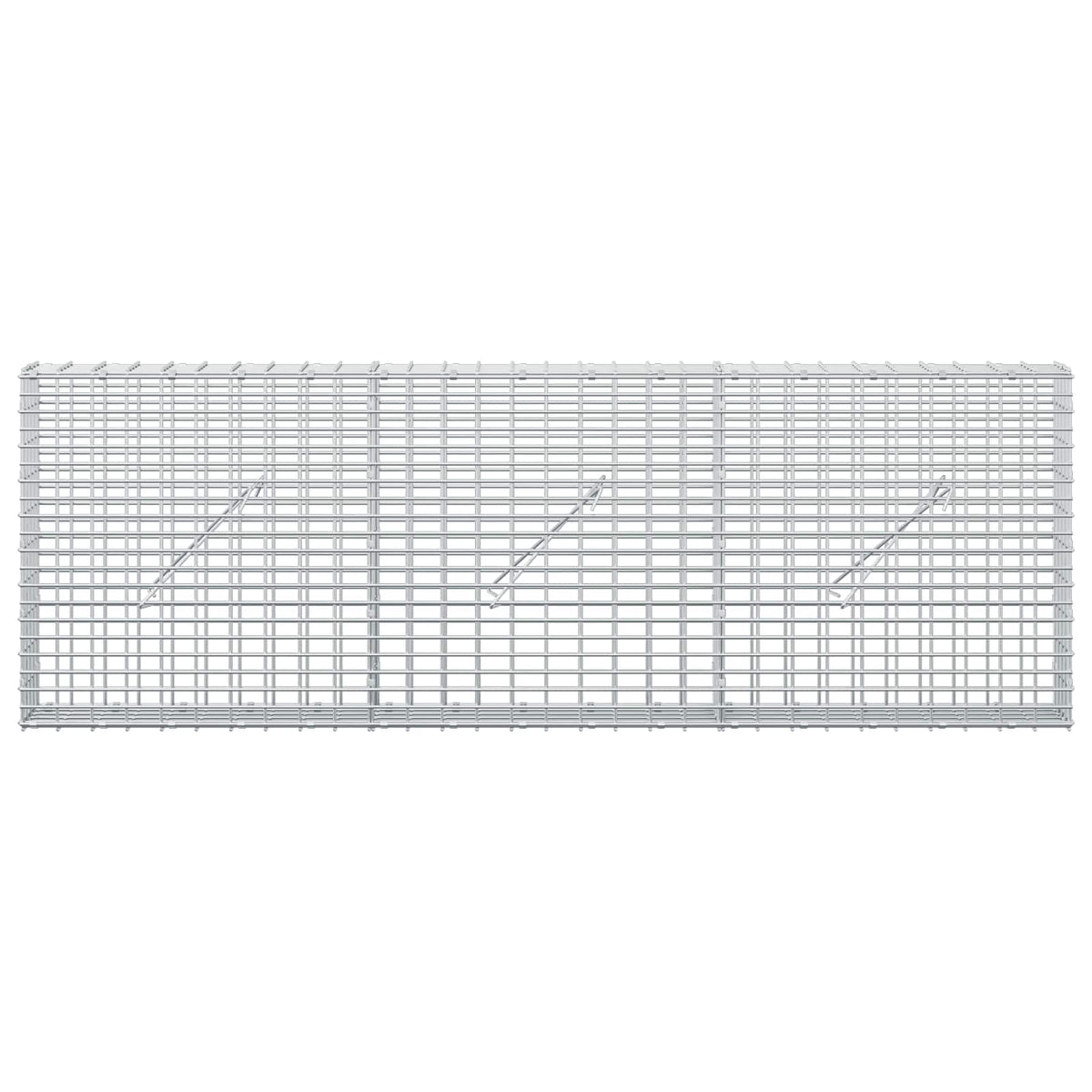 Gabion with 5 mm Wire and 5x2.5 cm Mesh 150x10x50 cm