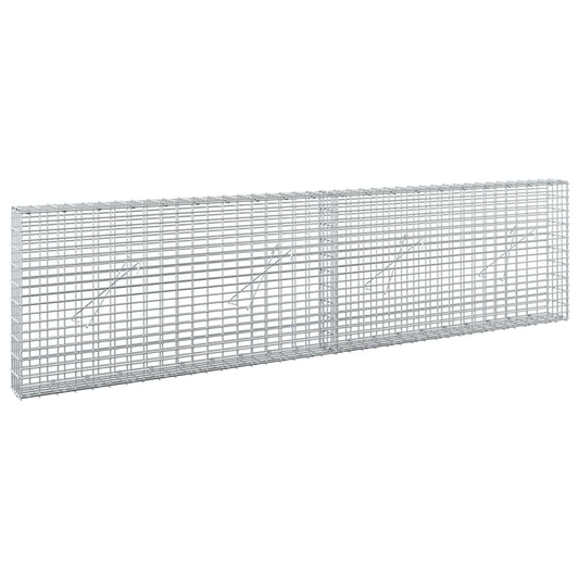 Gabion with 5 mm Wire and 5x2.5 cm Mesh 200x10x50 cm