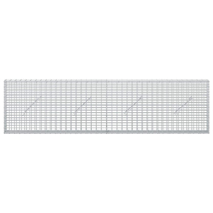 Gabion with 5 mm Wire and 5x2.5 cm Mesh 200x10x50 cm