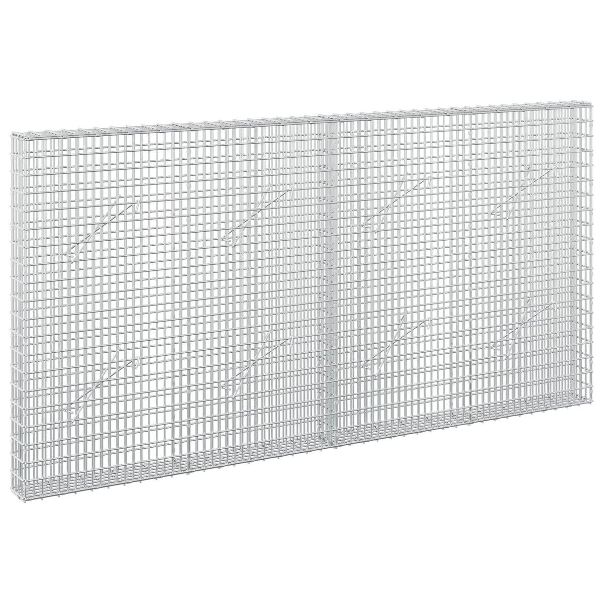 Gabion with 5 mm Wire and 5x2.5 cm Mesh 200x10x100 cm