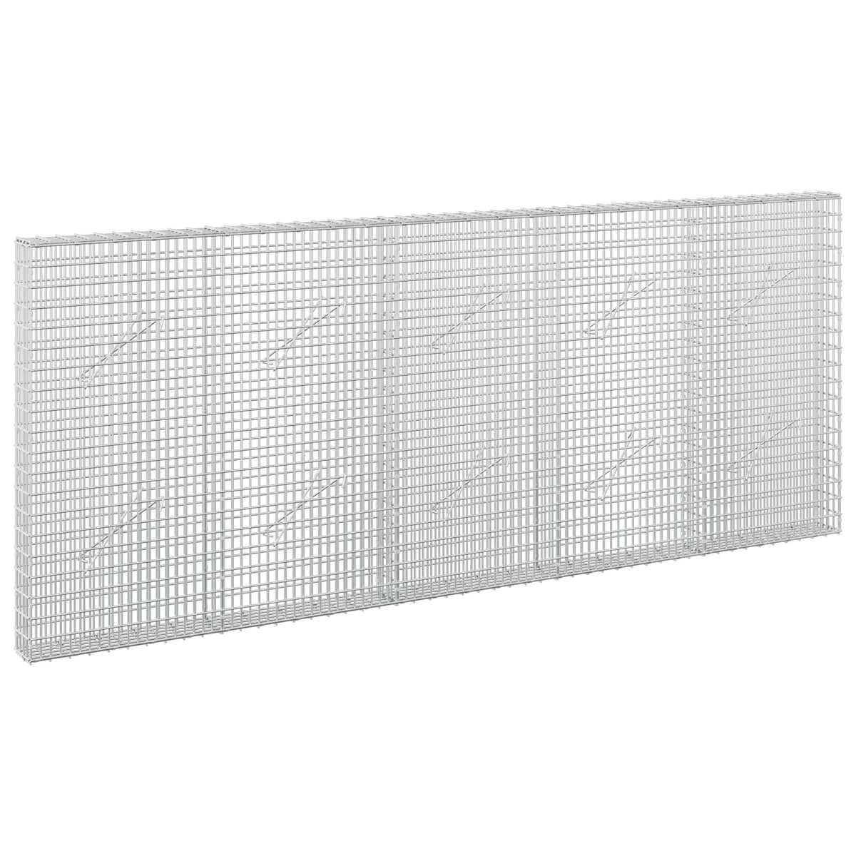 Gabion with 5 mm Wire and 5x2.5 cm Mesh 250x10x100 cm